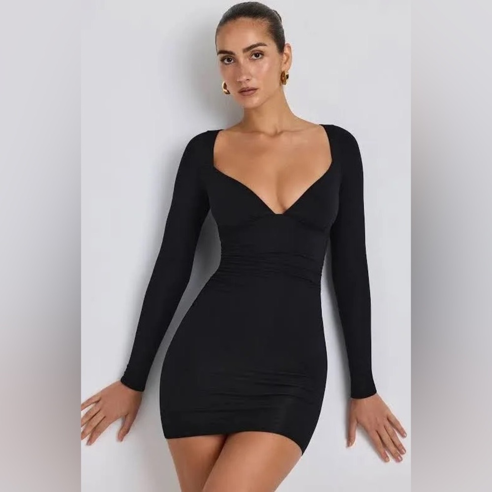 NWT Oh Polly Modal Ruched Mini Dress